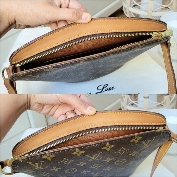 💕DISCONTINUED Very Rare LOUIS VUITTON Drouot Crossbody/Shoulder Bag Monogram - Picture 9 of 16